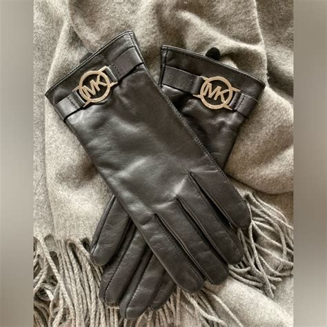 michael kors leather ornament gloves|Michael Kors gloves sale.